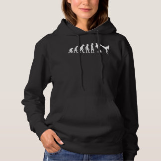 Funny Human Taekwondo Kämpfende Evolution Koreanis Hoodie