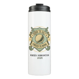 Funny Humor Golf Zitat Custom Vintag Thermosbecher