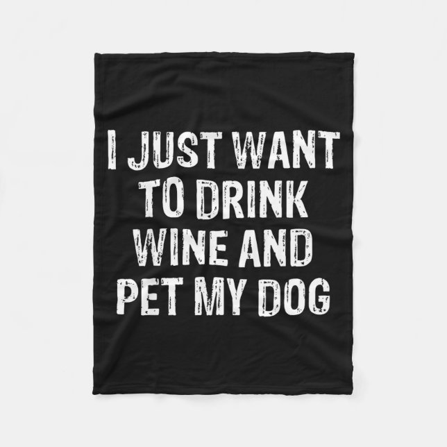 Funny Humor Puppy Lover Cute Fun Animals And Sarca Fleecedecke (Vorderseite)