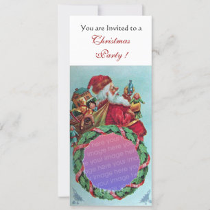 FUNNY,HUMOROUS SANTA VINTAG Xmas Fotovorlage Einladung