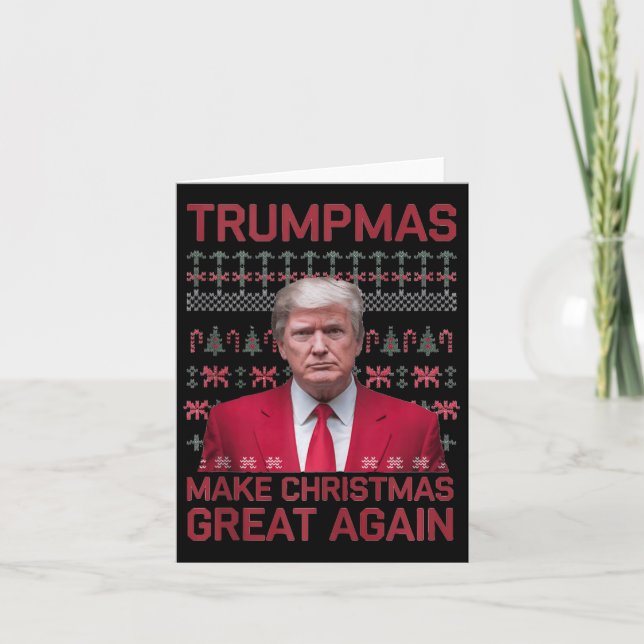 Funny Humorvolle Trumpmas machen Weihnachten wiede Karte (Vorderseite)
