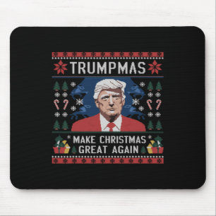 Funny Humorvolle Trumpmas machen Weihnachten wiede Mousepad