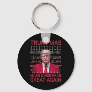 Funny Humorvolle Trumpmas machen Weihnachten wiede Schlüsselanhänger