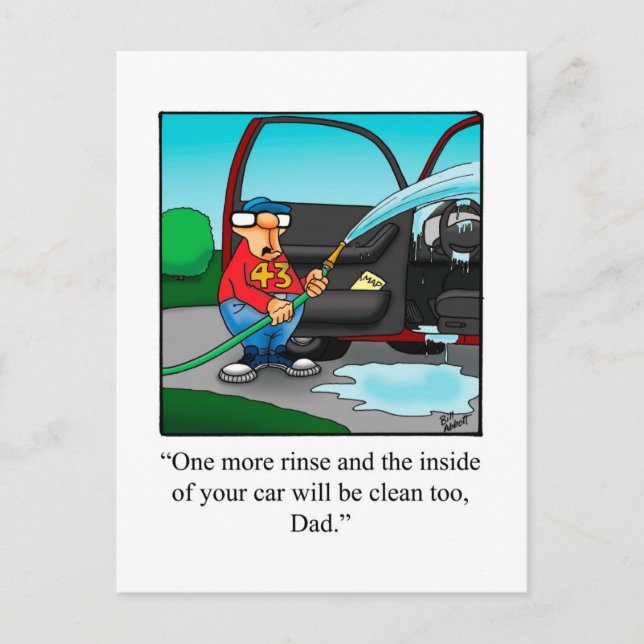 Funny "Humour de famille" Carte postale "Spectickl (Devant)