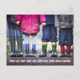 Funny Humour Weihnachtsfamilie Feiertagspostkarte