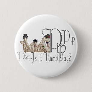 Funny Hump Day Camels in Monocles Button