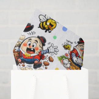 Funny Humpty Dumpty Cartoon Seidenpapier