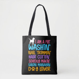 Funny Hund Groomer Quote Haustier Witzig Welpe Gro Tasche