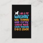 Funny Hund Groomer Quote Haustier Witzig Welpe Gro Visitenkarte<br><div class="desc">Funny Hund Groomer Quote Haustier Witzig Welpe Grooming.</div>