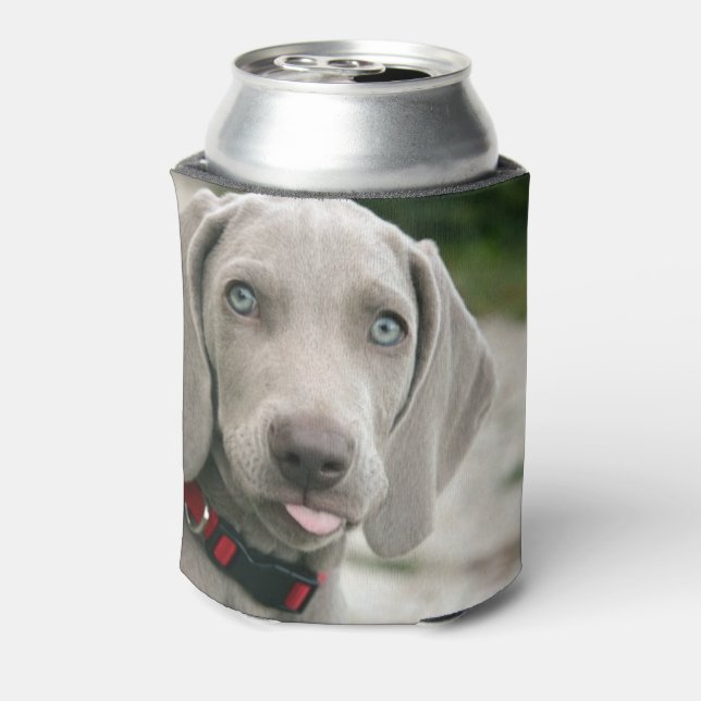 Funny Hund klebt Zunge-Out-Foto Dosenkühler (Kanne Rückseite)