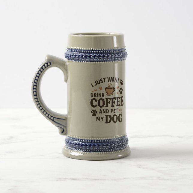 Funny Hund Lover Tasse Hund Mama Hund Vater (Links)