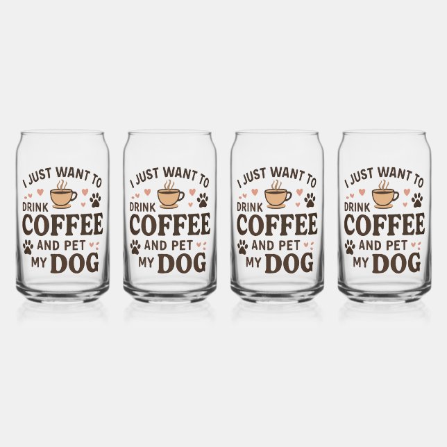 Funny Hund Lover Tasse Hund Mama Hund Vater Dosenglas (Vorderseite)
