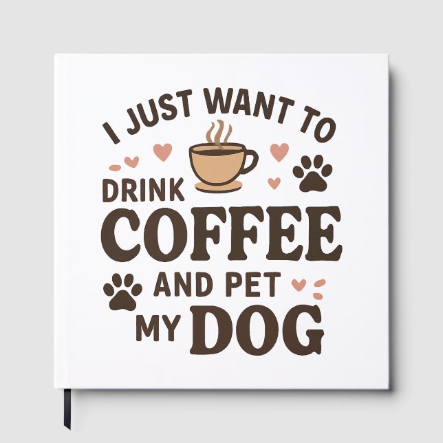 Funny Hund Lover Tasse Hund Mama Hund Vater Gästebuch (Vorderseite)