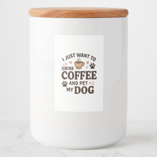 Funny Hund Lover Tasse Hund Mama Hund Vater Lebensmitteletikett