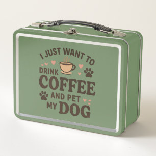 Funny Hund Lover Tasse Hund Mama Hund Vater Metall Brotdose