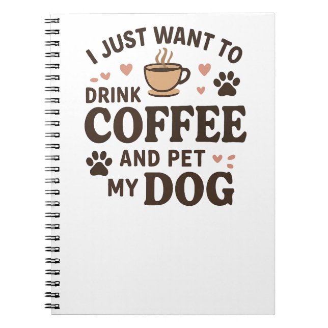 Funny Hund Lover Tasse Hund Mama Hund Vater Notizblock (Vorderseite)