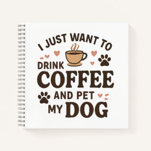 Funny Hund Lover Tasse Hund Mama Hund Vater Notizbuch
