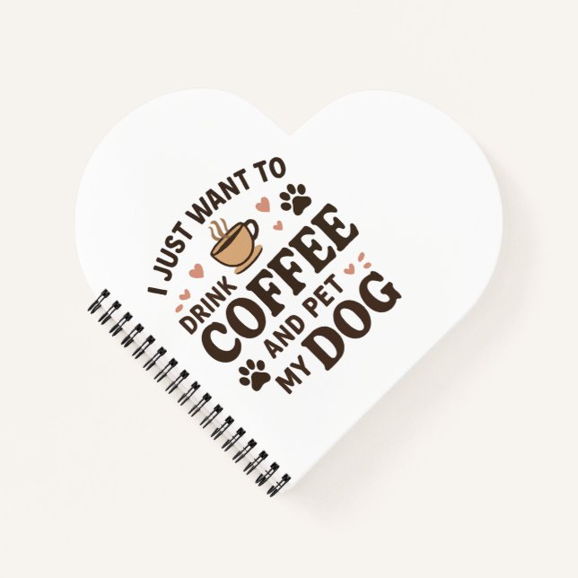 Funny Hund Lover Tasse Hund Mama Hund Vater Notizbuch (Vorderseite)