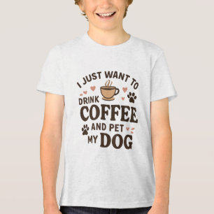 Funny Hund Lover Tasse Hund Mama Hund Vater Tri-Blend Shirt