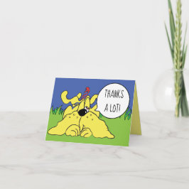 Funny Hund Party Tiere! Personalisiere Dankeskarte