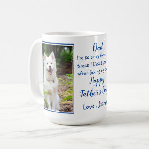 Funny Hund Vater - Vatertag Haustier Foto Hund Jok Kaffeetasse