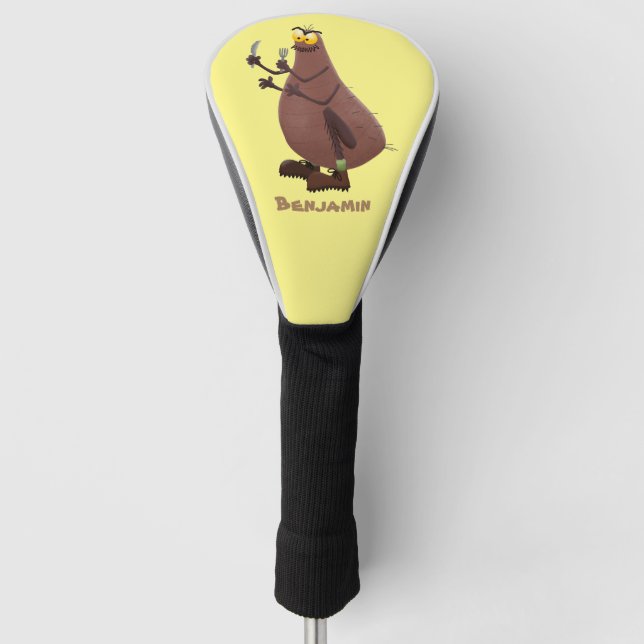 Funny hungrig hässlich flehe Cartoon Golf Headcover (Vorderseite)