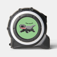 Funny hungrig Honigbadger Cartoon Illustration