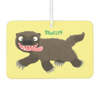 Funny hungrig Wolverine tierischer Cartoon