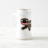 Funny hungrig Wolverine tierischer Cartoon