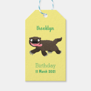 Funny hungrig Wolverine tierischer Cartoon Geschenkanhänger