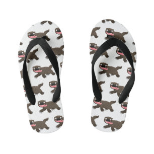 Funny hungrig Wolverine tierischer Cartoon Kinderbadesandalen