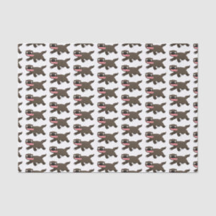 Funny hungrig Wolverine tierischer Cartoon Seidenpapier