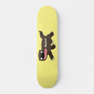 Funny hungrig Wolverine tierischer Cartoon Skateboard