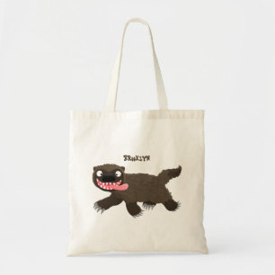 Funny hungrig Wolverine tierischer Cartoon Tragetasche