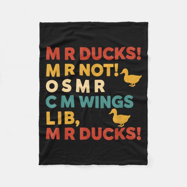 Funny Hunting Humor Tee For M R Ducks  Fleecedecke (Vorderseite)