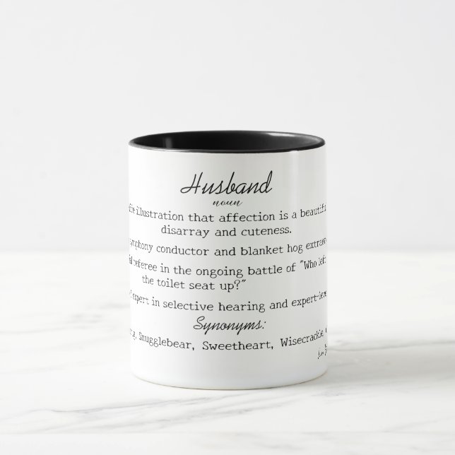 Funny Husband Definition Tasse (Zentrum)