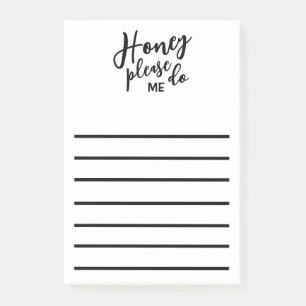 Funny Husband Honey Do List Post-it Klebezettel