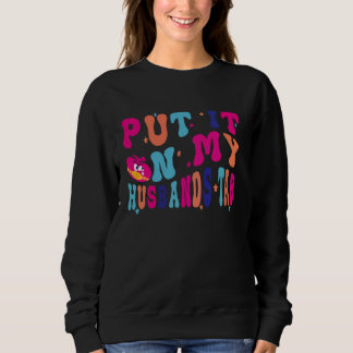 Funny Husbands Couple, legte es auf den Tab meines Sweatshirt