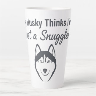 Funny Husky Dog Snuggler Milchtasse