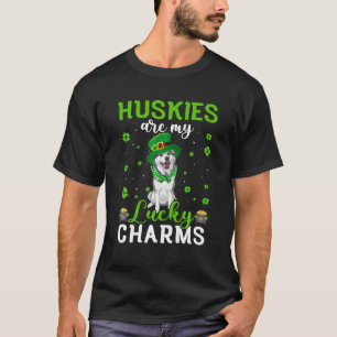 Funny Husky St Patricks Day Pajama für Männer Frau T-Shirt