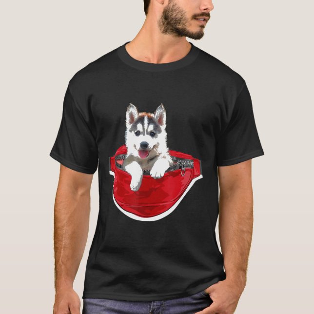 Funny Husky Waist Pack Docket Lover Geschenk T-Shirt (Vorderseite)