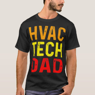 Funny HVAC Tech Vater Heiztechnik Techniker arbeit T-Shirt