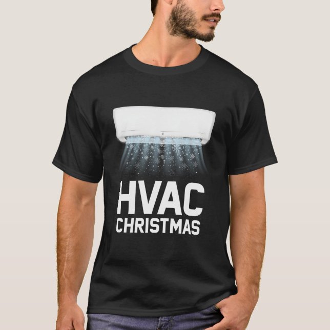 Funny Hvac Techniker Geschenk für Weihnachten T-Shirt (Vorderseite)