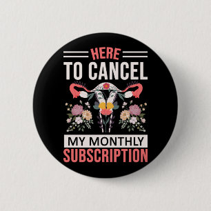 Funny Hysterektomy Blume Uterus Entfernung Button