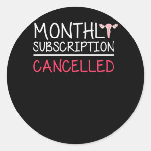 Funny Hysterektomy Support Uterus Removal Runder Aufkleber