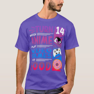 Funny I 14. Geburtstag I Anime Manga I Gaming I T-Shirt