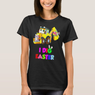 Funny I Dig Ostersonniger Ausgrabungsgrab Niedlich T-Shirt