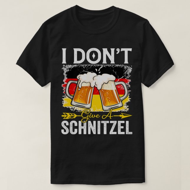 Funny I Dongeben Ein Schnitzel Deutschland Flag Ok T-Shirt (Design vorne)