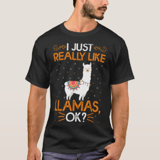 Funny I einfach wirklich wie Llamas Ok Classic T - T-Shirt