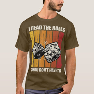 Funny I las Regeln Brettspiel Night Board Spiel T-Shirt